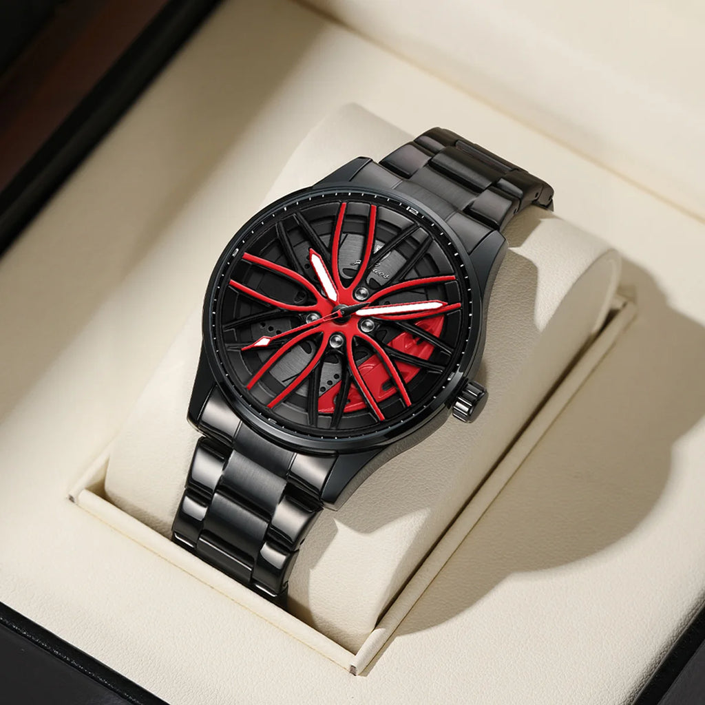 WheelTime – Montre Racing Quartz pour Homme
